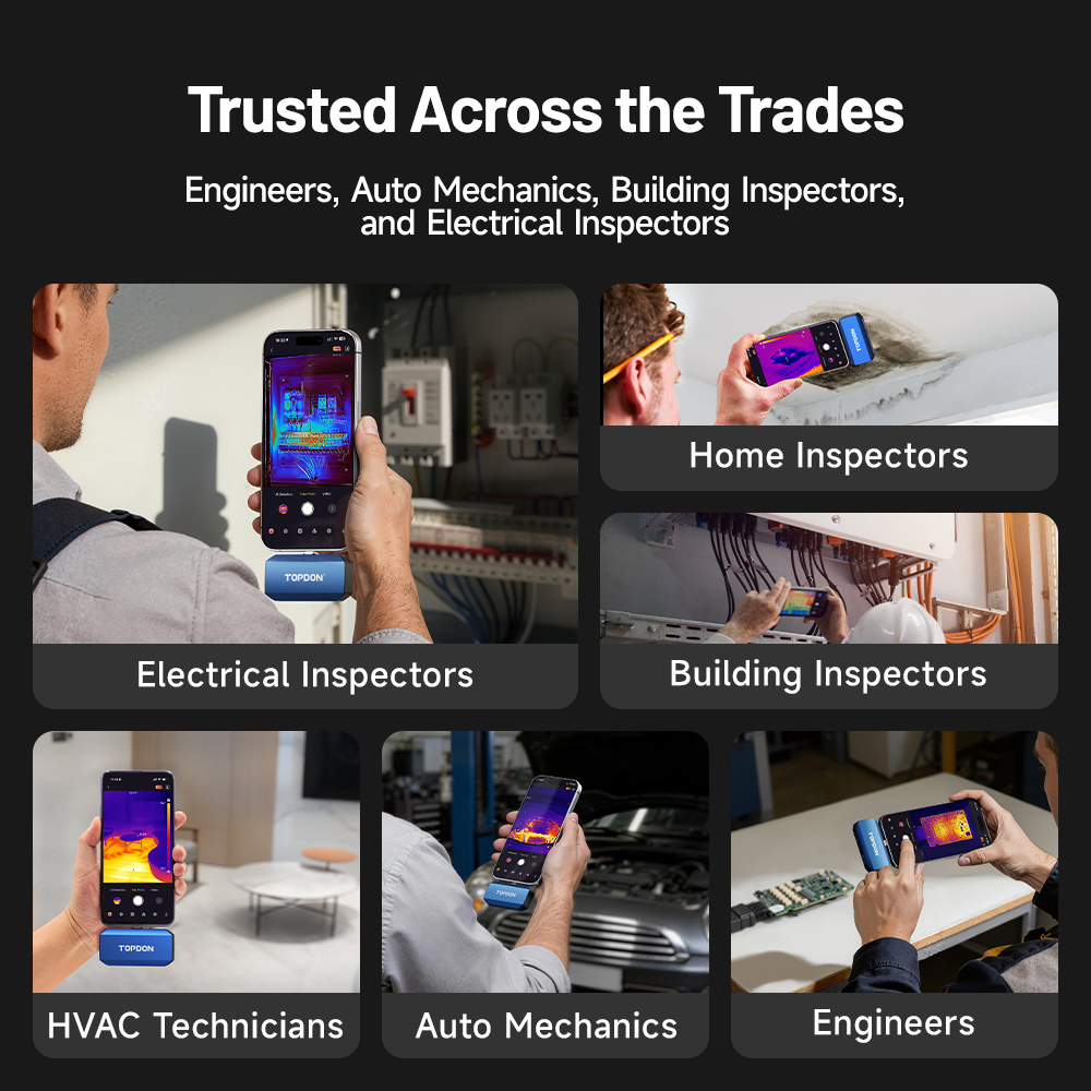 TOPDON termálna infrakamera TC001 Max/ AI asistent/ 512x384/ iOS/ Android/ Windows/ 1, 5MP/ USB-C0 