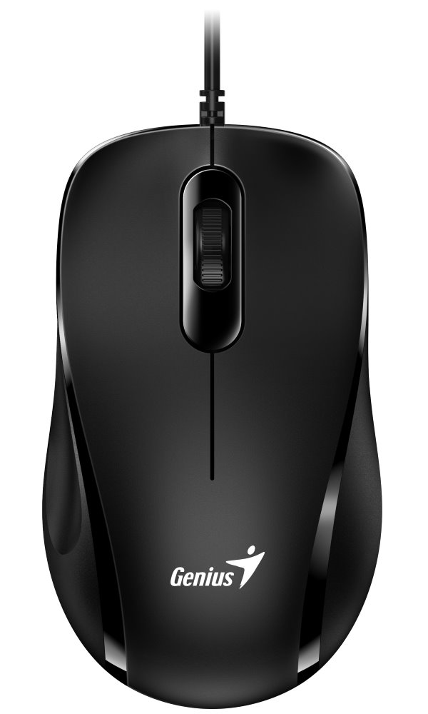 Genius DX-101/ Kancelárska/ Optická/ Pre pravákov/ 1 200 DPI/ Drôtová USB/ Čierna0 