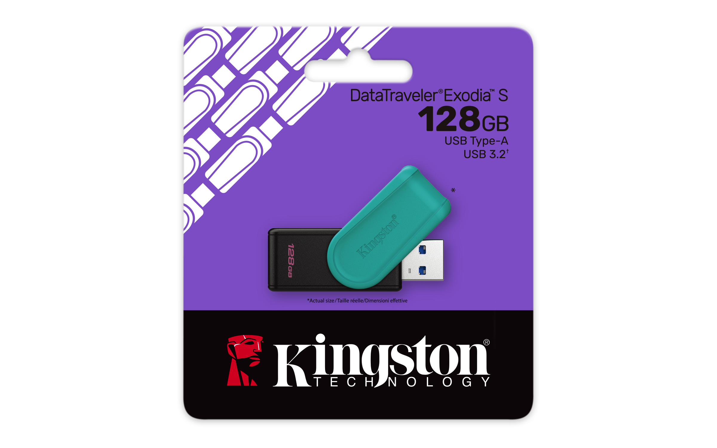 DataTraveler Exodia S/ 128GB/ USB 3.2/ USB-A/ Modrá0 