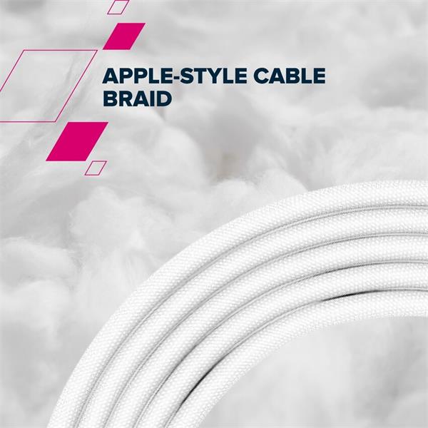 Canyon CC60AB12, 1.2 m kábel, USB-C / USB-C, 60 W, 480 Mbps, biely11 