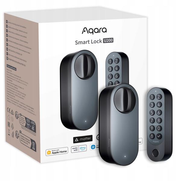 Aqara Smart Home zámok dverí U200 čierny
