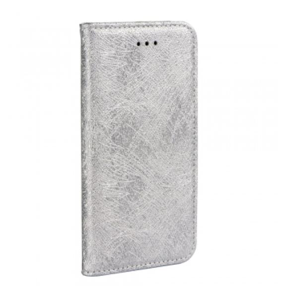 Puzdro Iphone X book strieborne1