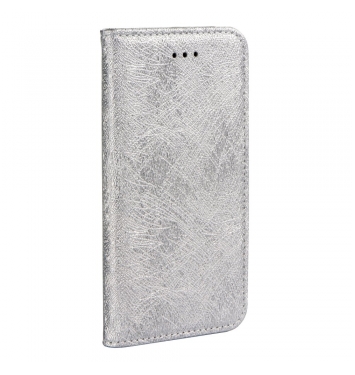Puzdro Iphone X book strieborne1 