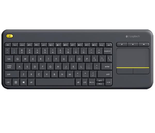 Logitech® K400 Plus Wireless Touch Keyboard Black, SK/CZ 