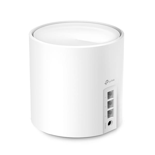 AX3000 Whole Home Mesh Wi-Fi 6 Unit SPEED: 574 Mbps at 2.4 GHz + 2402 Mbps at 5 GHz SPEC: 2× Internal Antennas, 3× Gigab 