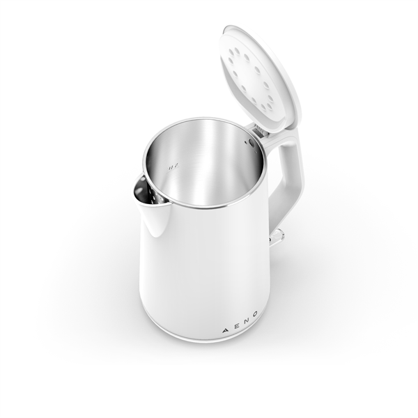 AENO Rychlovarná kanvica EK2 - 1,5l, 2200W, biela, Strix, dvojvrstvá stena, auto vypnutie 