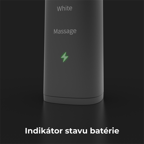 AENO sonická zubná kefka DB4, Čierna, 4 hlavice kefky + cestovne puzdro, DUPONT, 40000 rpm, 3 mody 