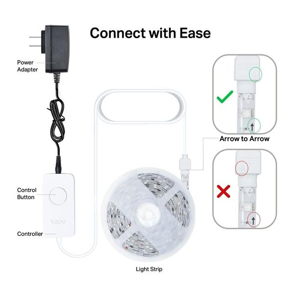 TP-Link Tapo L920-5 chytrý WiFi LED pásek (barevný,2,4GHz, 5m) 