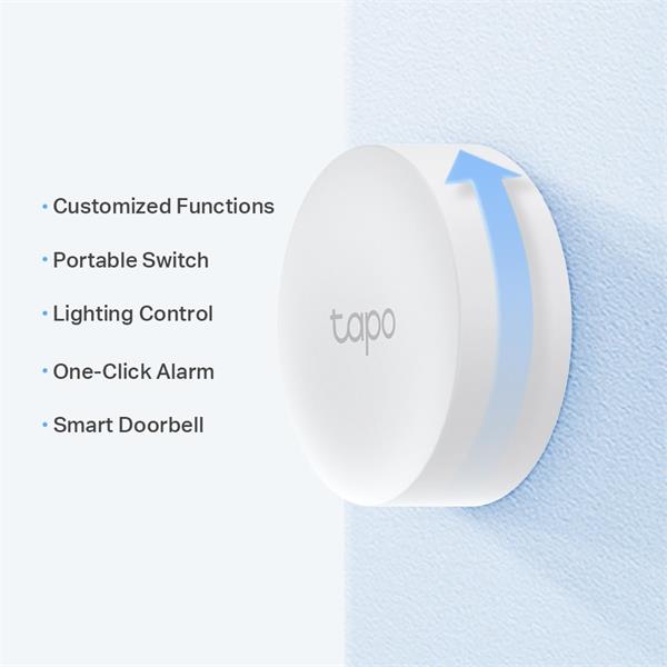 Smart Button SPEC: 868 MHz, battery powered(1*CR2032) Feature: Tapo smart app, Tapo smart hub required, smart action, mu 