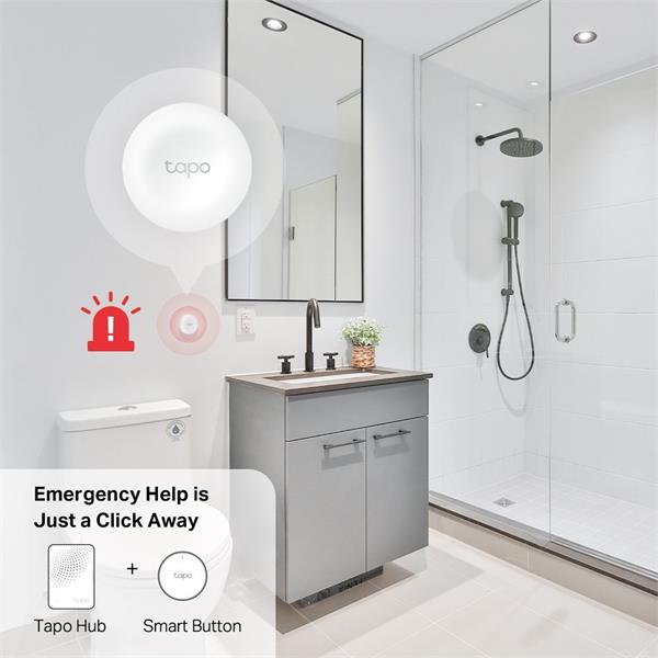 Smart Button SPEC: 868 MHz, battery powered(1*CR2032) Feature: Tapo smart app, Tapo smart hub required, smart action, mu 