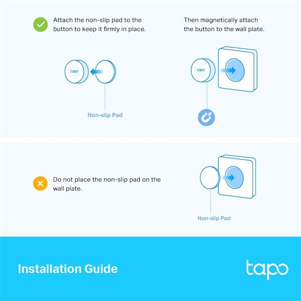 Smart Remote Dimmer Switch SPEC: 868 MHz, battery powered(1*CR2032), EU/UK wall plate Feature: Tapo smart app, Tapo smar 