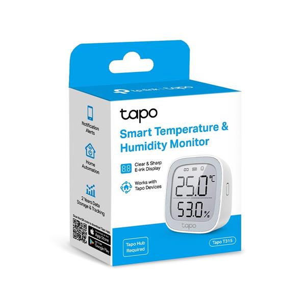 Smart Temperature and Humidity Monitor SPEC: 868 MHz, battery powered(2*AAA), 2.7 inch E-ink display, temperature range  