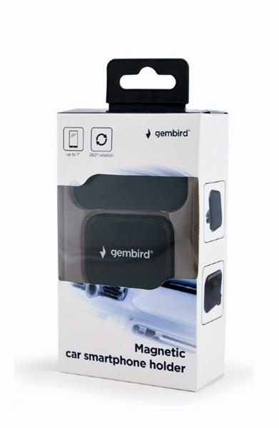 Gembird magnetický držiak na smartfón s úchytom do mriežky ventilátora 