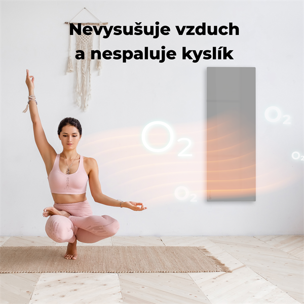 AENO AGH5S Premium Eco Smart Ohrievač, LIMITOVANÁ EDÍCIA GREY Šedá, LED, WI-FI, max 700W, Infra 