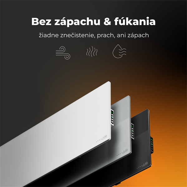 AENO AGH5S Premium Eco Smart Ohrievač, LIMITOVANÁ EDÍCIA GREY Šedá, LED, WI-FI, max 700W, Infra 
