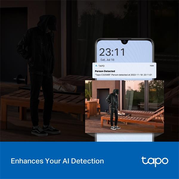 Outdoor Security Wi-Fi Camera SPEC: 2K QHD (2688x1520), F1.0, 2.4 GHz, 2T2R, 2 × External Antennas, 1 × Ethernet Port FE 