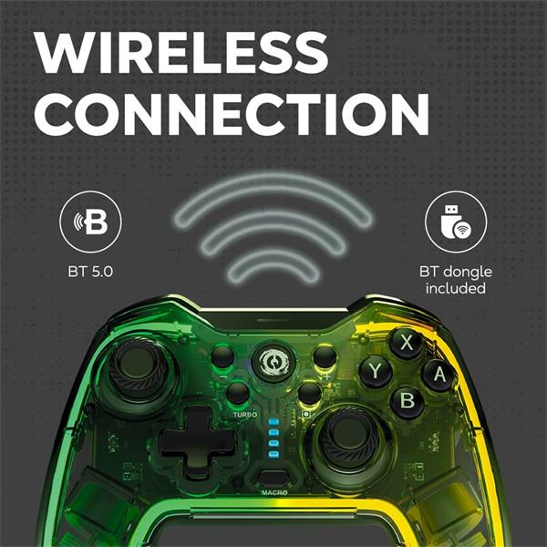 Canyon GPW-02, Brighter bezdrôtový gamepad 5v1 Win PC, Nintendo Switch, iOS 13.0+, Android, PS3 