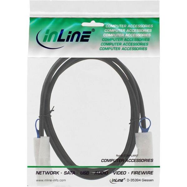 Kábel Mini SAS HD Cable SFF-8644 to SFF-8644 12Gb/s 1m 