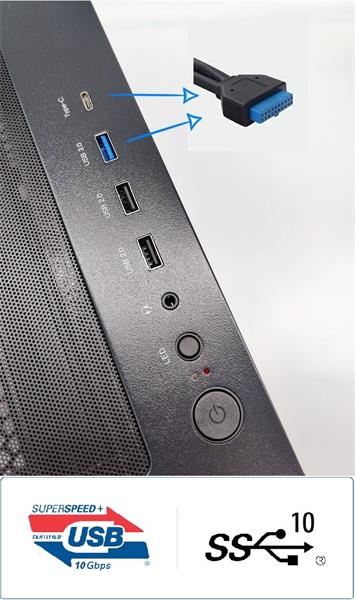 1stCOOL GAMER 5, skrinka ATX, USB3.0, USB-C, 2x fan, čierna 