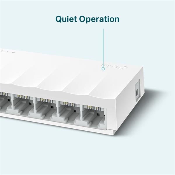 LiteWave 8-Port 10/100 Mbps Desktop Switch PORT: 8× 10/100 Mbps RJ45 Ports SPEC: Desktop Plastic Case FEATURE: Plug and  