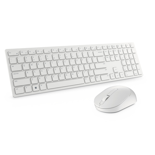 Dell Pro Wireless Keyboard and Mouse - KM5221W - Czech/Slovak (QWERTZ) - White 