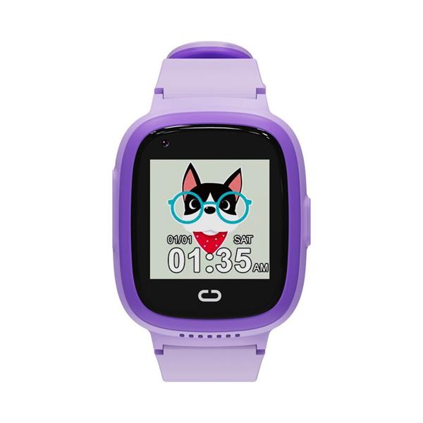 Canyon Sunny KW-48, smart hodinky pre deti, far. displ., 4G Aud./Vid. volania, GPS tracking, IP67, 512MB, 7 hier, fialo 