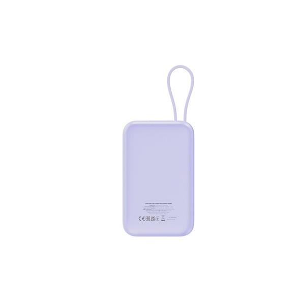 Canyon OnPower 101, Powerbank, 10.000 mAh, displej, in: USB-C, out: USB-A, QC 3.0/USB-C, PD 22,5W, integ. káb.. 
