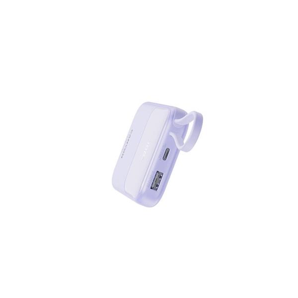 Canyon OnPower 101, Powerbank, 10.000 mAh, displej, in: USB-C, out: USB-A, QC 3.0/USB-C, PD 22,5W, integ. káb.. 