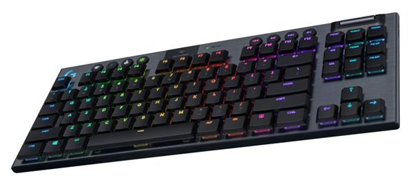 Logitech® G915 X LIGHTSPEED TKL Low-Profile Wireless Gaming Keyboard - BLACK - US INT"L - klikacia 