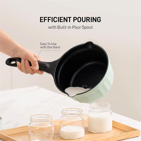 BUYDEEM Hliníkový nepriľnavý hrniec 1,8L, model CP141, farba zelená 