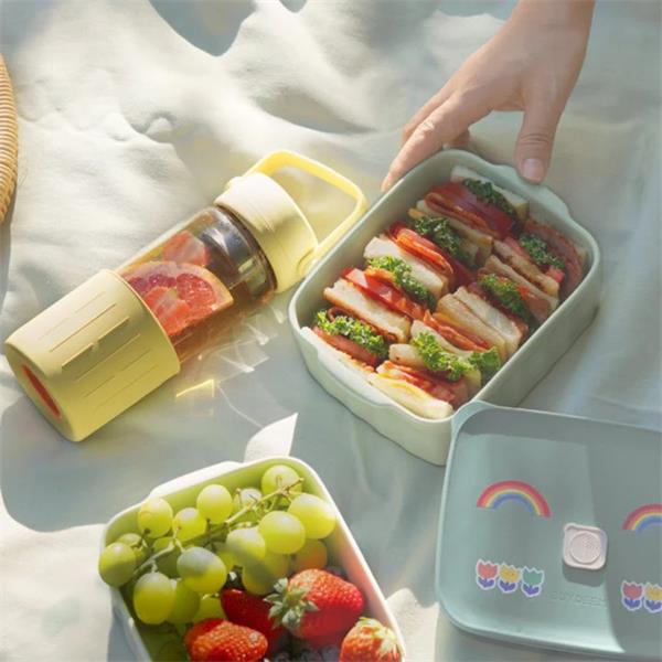 BUYDEEM Bento obedová keramická miska 810 ml, model CT1006, farba zelená 