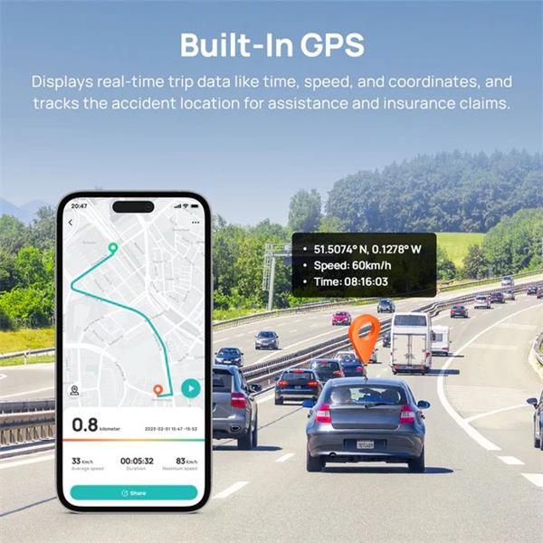 70mai 4K A800S Dash cam + backup camera RC06 