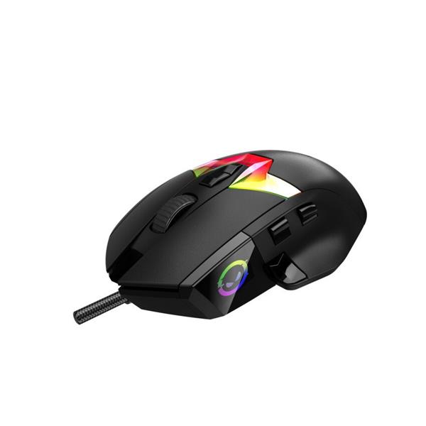 Lorgar MSP80, profi herná myš, 8 progr. tlač., senzor Pixart PAW3395, 26.000 DPI, režim podsv. RGB, čierna 