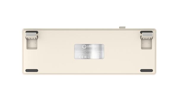 Lorgar KBP70MW, Profi bezdrôtová mechanická herná klávesnica, Wireless 2.4 GHz/ BT 5.0/káblová, US layout, béžová 