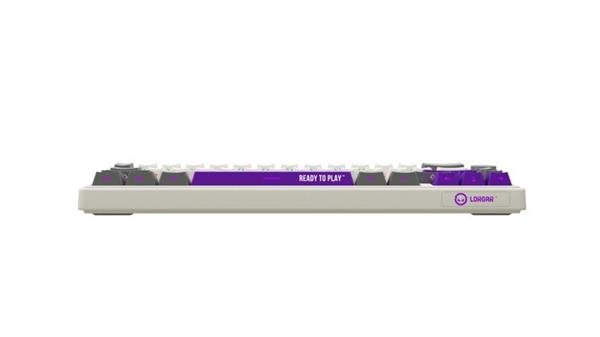 Lorgar KBP70MW, Profi bezdrôtová mechanická herná klávesnica, Wireless 2.4 GHz/ BT 5.0/káblová, US layout, béžová 