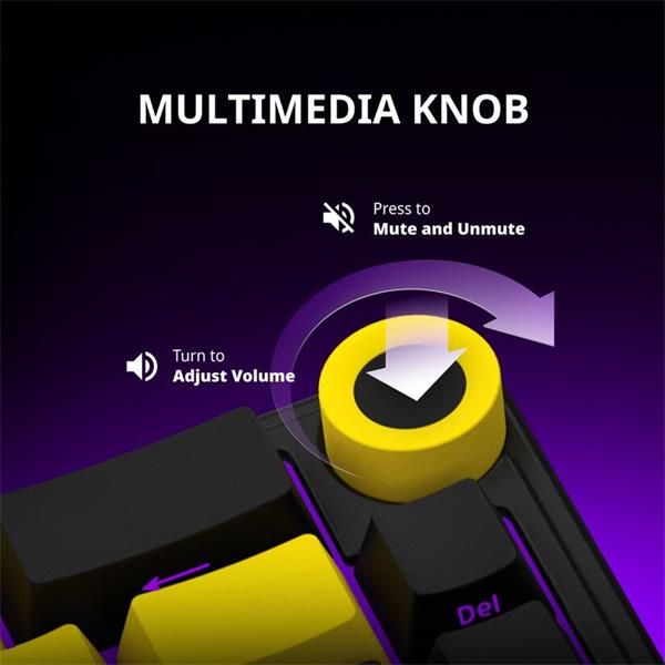 Lorgar KBP70MW, Profi bezdrôtová mechanická herná klávesnica, Wireless 2.4 GHz/ BT 5.0/káblová, US layout, béžová 