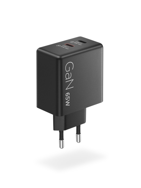Lenovo 65W PD, GaN Charger, 2x USB-C, 1,5m kabel 