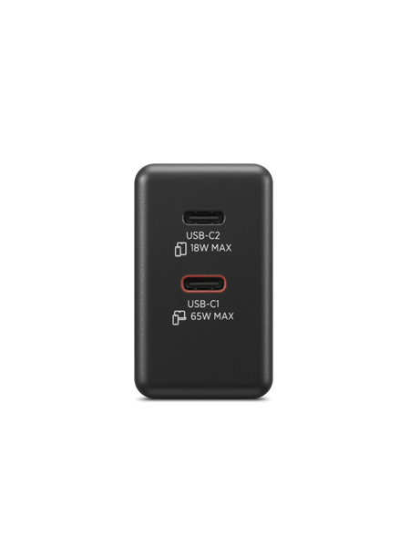 Lenovo 65W PD, GaN Charger, 2x USB-C, 1,5m kabel 