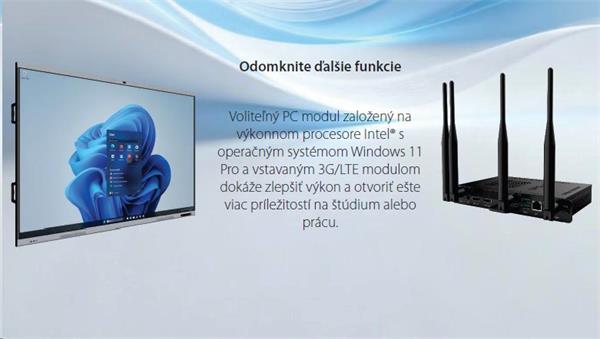 98" Light PLUS GEN 2, INTERAKTIVNY PANEL, 4K, Android 13 GOOGLE EDLA,50 dot.,AI Kamera, 16/128GB 