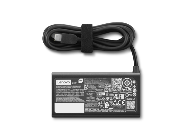 Lenovo 65W, USB-C, AC Adapter, 2,6m kabel 