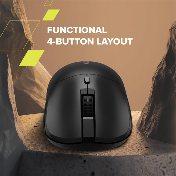 Canyon OnClick W06, bezdrôtová optická myš, 2.4 GHz USB, 800/1200/1600 DPI, 4 tlačidlá, čierna 