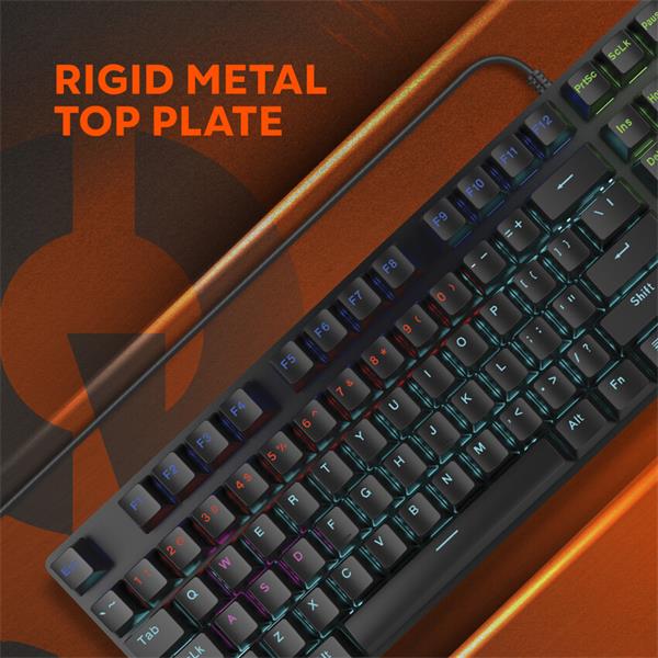 Canyon Reaper SKB-9, mechanická herná klávesnica,Red Switch, 104 klávesov s numerickým blokom, Rainbow podsvietenie, USB 