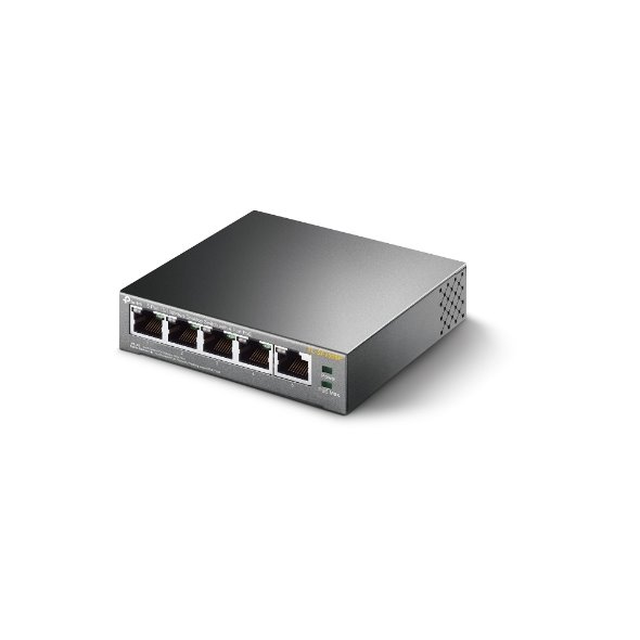 5-Port 10/100 Mbps Desktop Switch with 4-Port PoE+ PORT: 4× 10/100 Mbps PoE+ Ports, 1× 10/100 Mbps Non-PoE Port SPEC: 80 