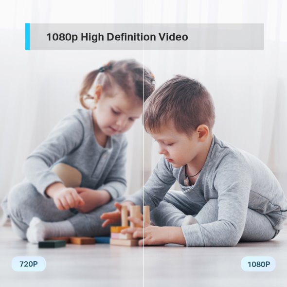 Pan/Tilt Home Security Wi-Fi Camera SPEC: 1080p, 2.4 GHz, Horizontal 360o and Vertical 114o FEATURE: Motion Detection an 
