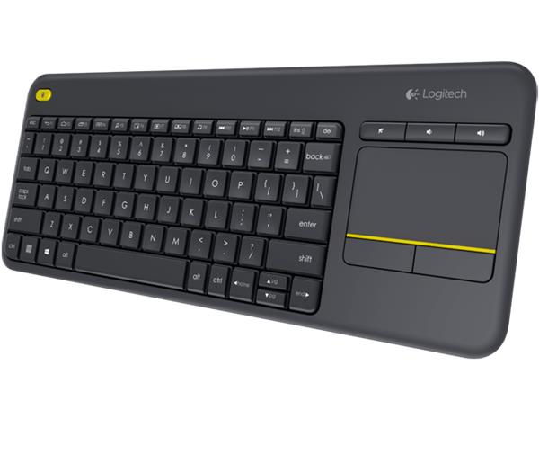Logitech® K400 Plus Wireless Touch Keyboard Black, SK/CZ 