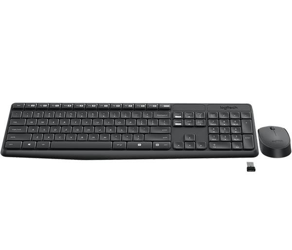 Logitech® MK235 Wireless Keyboard and Mouse - GREY - US INT"L - INTNL 