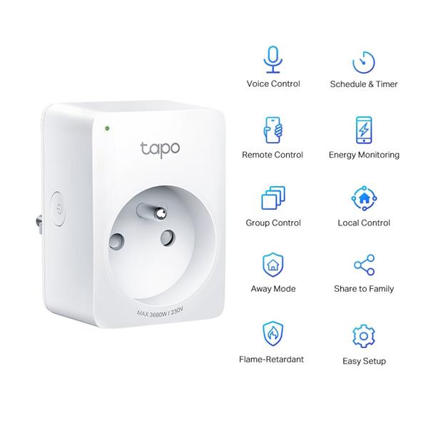 Mini Smart Wi-Fi Socket, Energy Monitoring,German type plug! SPEC: 100-240 V, Max Load 16 A, 50/60 Hz, 2.4 GHz Wi-Fi net 