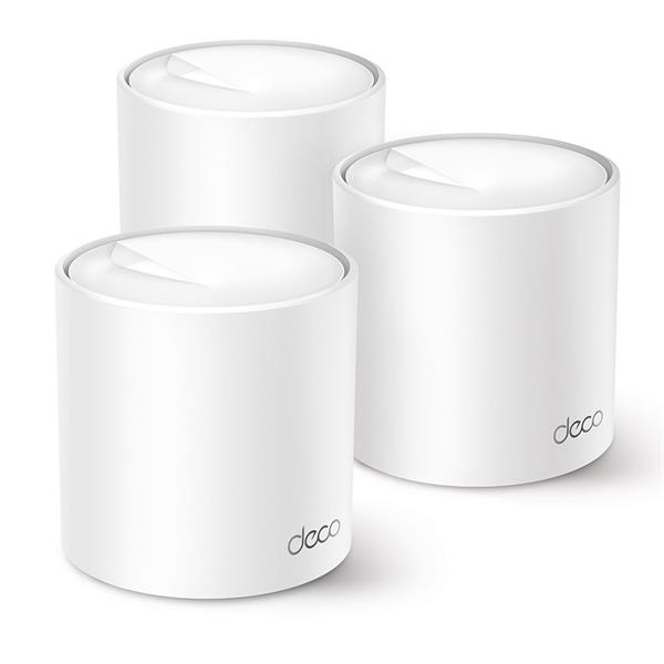 AX3000 Whole Home Mesh Wi-Fi 6 System SPEED: 574 Mbps at 2.4 GHz + 2402 Mbps at 5 GHz SPEC: 2× Internal Antennas, 3× Gig