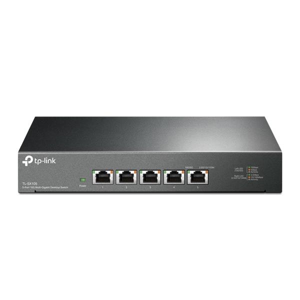 5-Port 10G Multi-Gigabit Desktop Switch PORT: 5× 10G RJ45 Ports SPEC: Desktop Steel Case FEATURE: Plug and Play