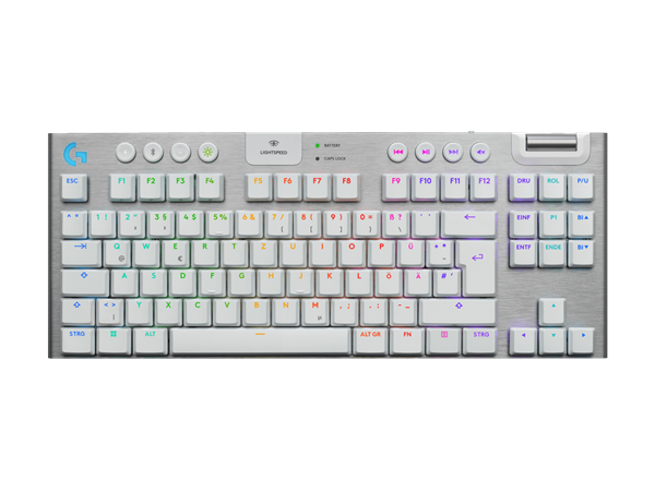 Logitech® G915 X LIGHTSPEED TKL Low-Profile Wireless Gaming Keyboard - WHITE - US INT"L - hmatová